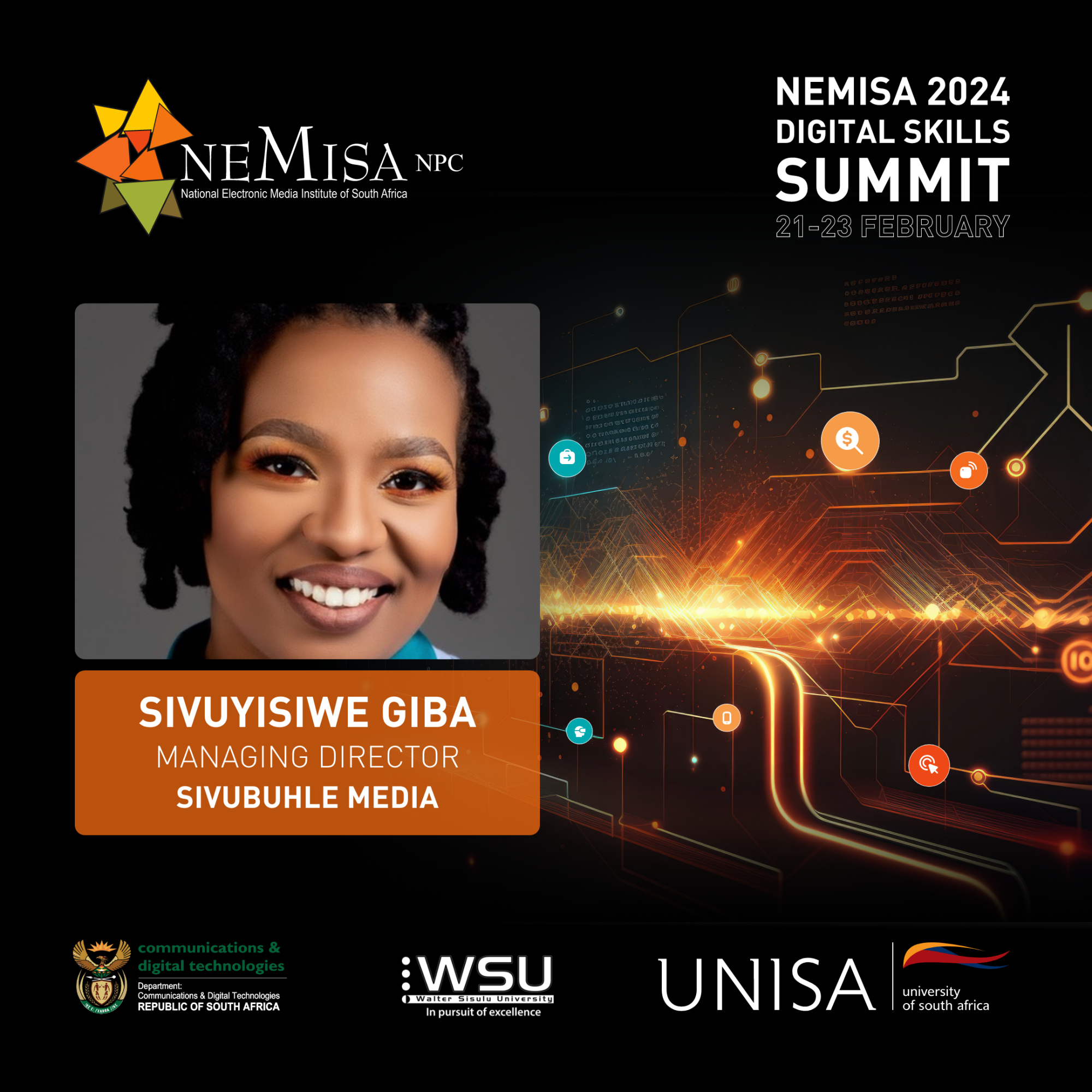NEMISA Digital Skills Summit 2024_Speakers_Sivuyisiwe Giba