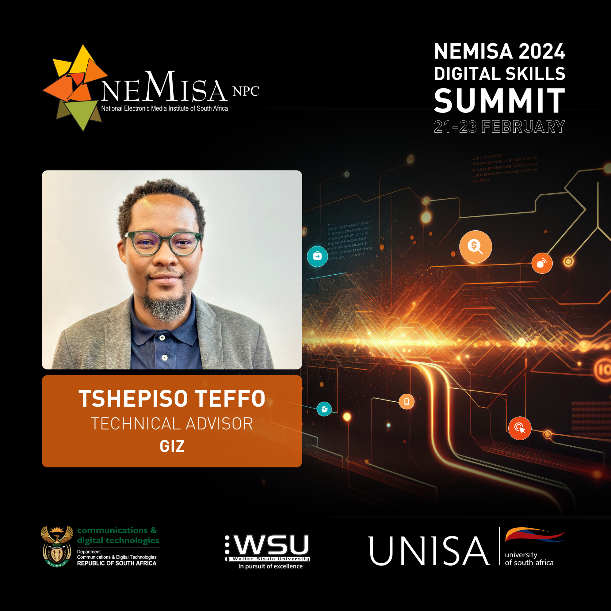 NEMISA Digital Skills Summit 2024_Speakers_Tshepiso Teffo
